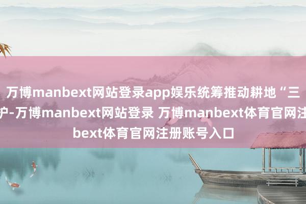 万博manbext网站登录app娱乐统筹推动耕地“三位一体”保护-万博manbext网站登录 万博manbext体育官网注册账号入口