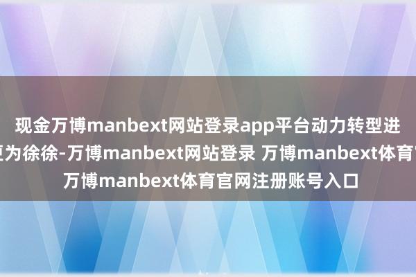 现金万博manbext网站登录app平台动力转型进度将比此前预期更为徐徐-万博manbext网站登录 万博manbext体育官网注册账号入口